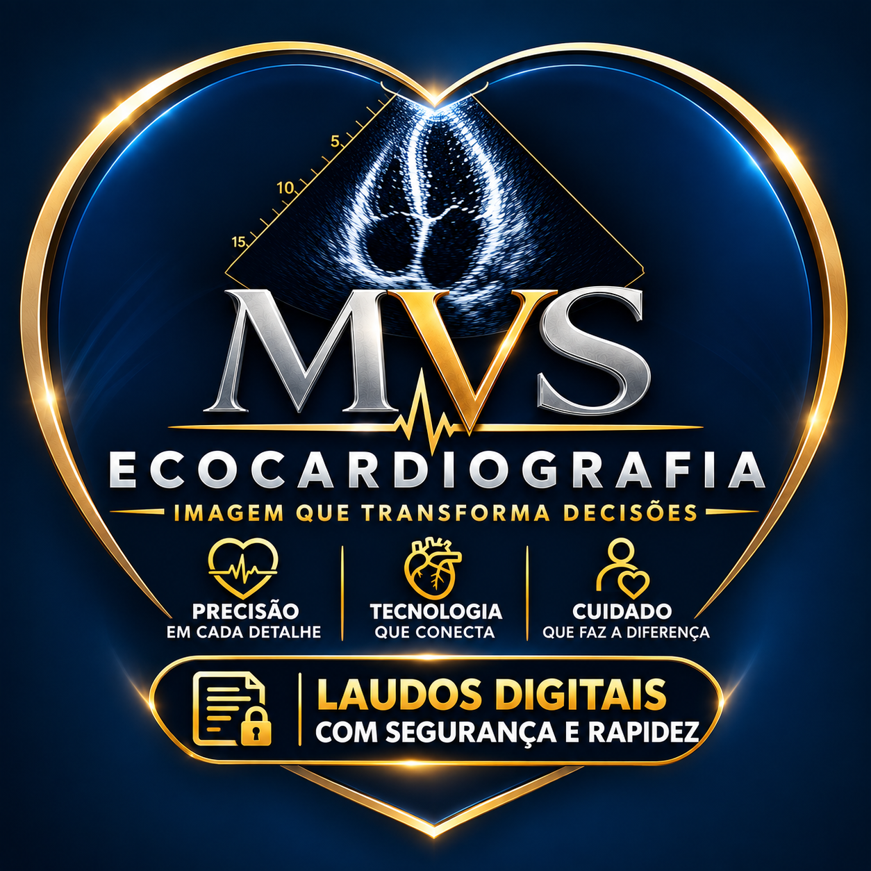 MVS Ecocardiografia — Imagem que transforma decisões. Precisão, tecnologia, cuidado e laudos digitais.